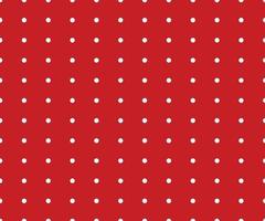 Vintage polka dots white and red pattern vector