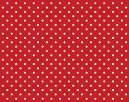 Vintage polka dots white and red pattern vector