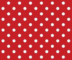 Vintage polka dots white and red pattern vector