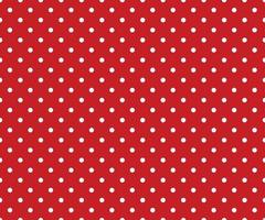 Vintage polka dots white and red pattern vector