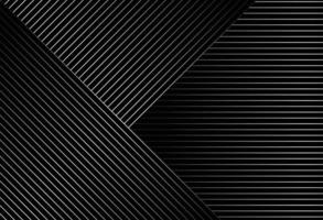 Fondo negro abstracto con diseño de patrón de líneas diagonales vector