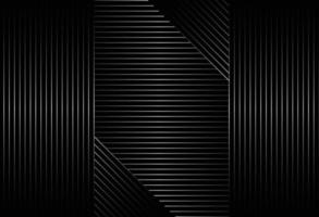 Fondo negro abstracto con diseño de patrón de líneas diagonales vector