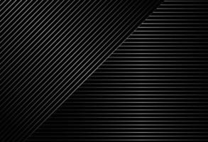 Fondo negro abstracto con diseño de patrón de líneas diagonales vector