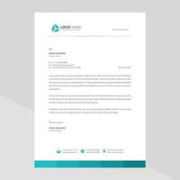 Elegant and minimalist style letterhead template design vector