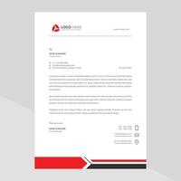 Elegant and minimalist style letterhead template design vector