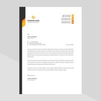 Elegant and minimalist style letterhead template design vector