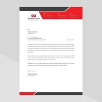 Elegant and minimalist style letterhead template design vector