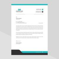 Elegant and minimalist style letterhead template design vector