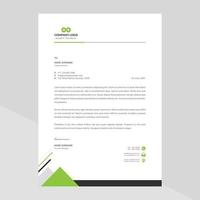 Elegant and minimalist style letterhead template design vector