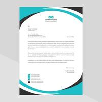 Elegant and minimalist style letterhead template design vector