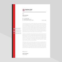 Elegant and minimalist style letterhead template design vector