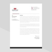 Elegant and minimalist style letterhead template design vector