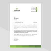 Elegant and minimalist style letterhead template design vector