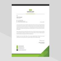 Elegant and minimalist style letterhead template design vector