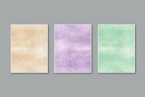 Watercolor pastel background hand painted, colorful stains on paper vector