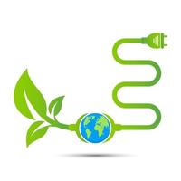 ideas de tecnología de energía verde para el medio ambiente vector