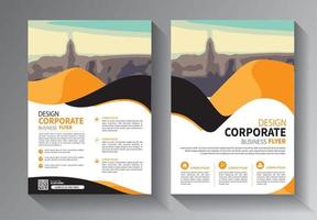 Plantilla de folleto comercial para promoción de folleto de diseño o empresa de informe anual vector