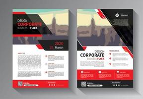 flyer business template for layout brochure promotion or annual report company vector