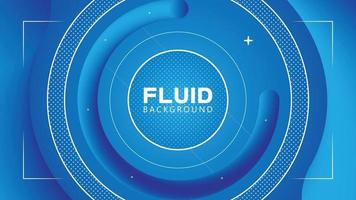 abstract blue fluid background vector