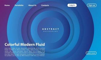 Landing Page Abstract background website vector