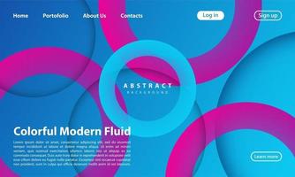 Landing Page Abstract background website vector