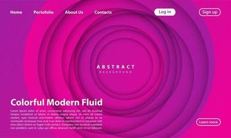 Landing Page Abstract background website vector
