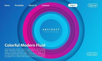 Landing Page Abstract background website vector