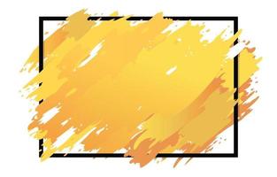 Yellow Background of Watercolor Brush vector