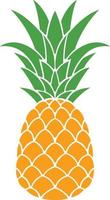 Pineapple color illustration vector