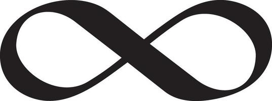 Infinity sign illustration vector