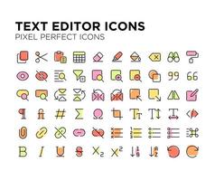 Text Editor Pixel Perfect Icon vector