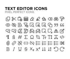 Text Editor Pixel Perfect Icon vector