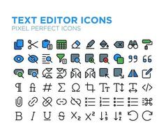 Text Editor Pixel Perfect Icon vector