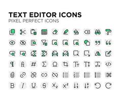 Text Editor Pixel Perfect Icon vector