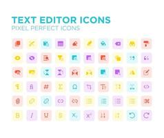 editor de texto pixel perfect icon vector