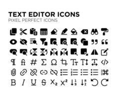 Text Editor Pixel Perfect Icon vector