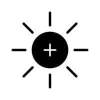 Increase Brightness Icon vector