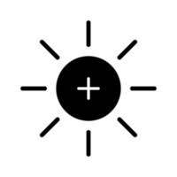 Increase Brightness Icon vector