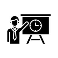 Time Management Presentation Icon vector