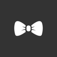 bow tie icon flat style isolated on white background vector