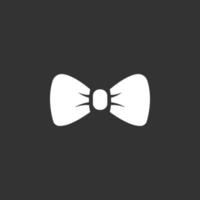 bow tie icon flat style isolated on white background vector