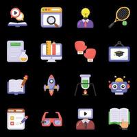 Science and Learning icons vector