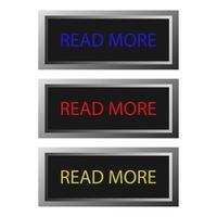 Read More Buttons On White Background vector