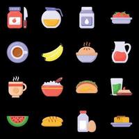 Healthy Diet and Fruit icons vector