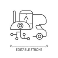 RV electronics linear icon vector