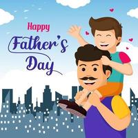 feliz dia del padre vector