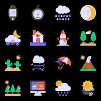 Weather Forecast Elements vector