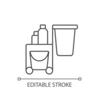 Cleaning service linear icon vector