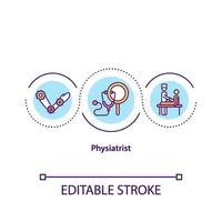 Physiatrist concept icon vector