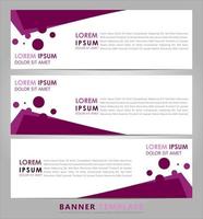 Business Set 3 vector abstract banner design template